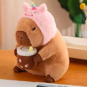 Capybara Drinking Boba Plush 🧋